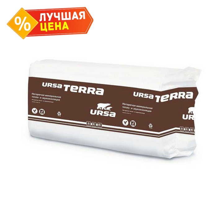 Утеплитель Урса Terra 37 PN 50х610х1250